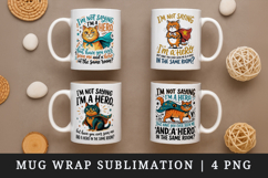 Sarcastic Quote mug wrap printable sublimation design Product Image 1
