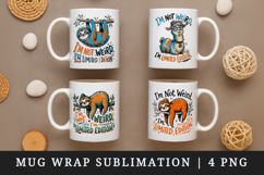 Sarcastic Quote mug wrap printable sublimation design Product Image 1