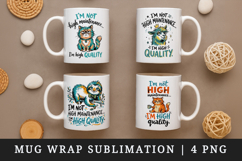 Sarcastic Quote mug wrap printable sublimation design Product Image 1