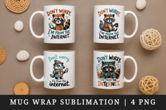 Sarcastic Quote mug wrap printable sublimation design Product Image 1