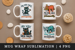 Sarcastic Quote mug wrap printable sublimation design Product Image 1