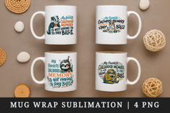 Sarcastic Quote mug wrap printable sublimation design Product Image 1