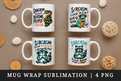 Sarcastic Quote mug wrap printable sublimation design Product Image 1