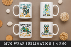 Sarcastic Quote mug wrap printable sublimation design Product Image 1