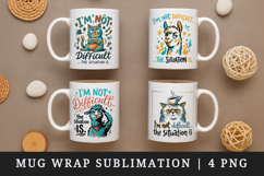 Sarcastic Quote mug wrap printable sublimation design Product Image 1