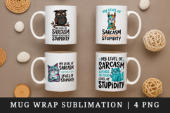 Sarcastic Quote mug wrap printable sublimation design Product Image 1