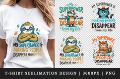 Sarcastic Quote t-shirt printable sublimation design png Product Image 1