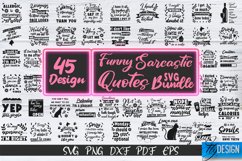 Sarcastic Quotes SVG Bundle. Funny Quotes SVG. Sarcastic SVG Product Image 1