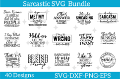 40 Sarcastic quotes SVG Design Bundle Product Image 1