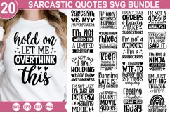 Sarcastic Quotes SVG Bundle - Sarcastic T-Shirt Design Product Image 1