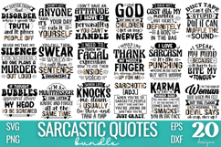 Sarcastic Quotes SVG Bundle Product Image 1