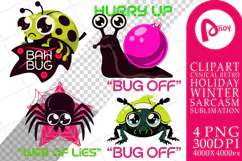 Christmas Tiny Bugs Sublimation Product Image 1