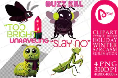 Christmas Tiny Bugs Sublimation Product Image 1