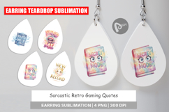 Sarcastic Gaming Earring Product Image 1