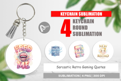 Sarcastic Gaming Keychain Product Image 1