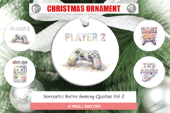 Sarcastic Gaming Ornament Product Image 1