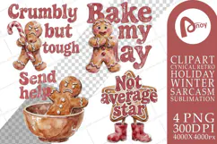 Sarcastic Gingerbread Sublimation Product Image 1