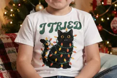 Sarcastic Retro Holiday Cats Sublimation Product Image 3