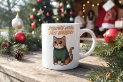 Sarcastic Retro Holiday Cats Sublimation Product Image 5