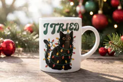 Sarcastic Retro Holiday Cats Sublimation Product Image 11