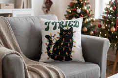 Sarcastic Retro Holiday Cats Sublimation Product Image 13