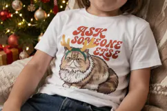 Sarcastic Retro Holiday Cats Sublimation Product Image 2