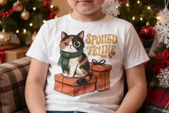 Sarcastic Retro Holiday Cats Sublimation Product Image 3
