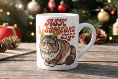 Sarcastic Retro Holiday Cats Sublimation Product Image 6