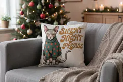 Sarcastic Retro Holiday Cats Sublimation Product Image 17
