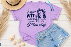 Sarcastic Retro Housewife Quotes PNG Funny Design Product Image 2