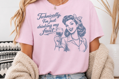 Sarcastic Retro Housewife Quotes PNG Funny Design Product Image 3