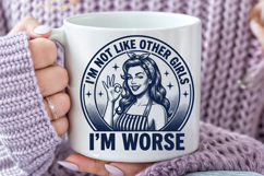 Sarcastic Retro Housewife Quotes PNG Funny Design Product Image 4