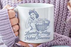 Sarcastic Retro Housewife Quotes PNG Funny Design Product Image 4