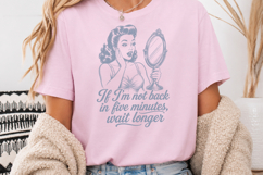 Sarcastic Retro Housewife Quotes PNG Funny Vintage Design Product Image 2