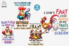 Funny Rooster with Sarcastic Quotes, Funny Animal Meme Product Image 1