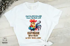 Funny Rooster with Sarcastic Quotes, Funny Animal Meme Product Image 5