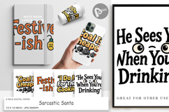 Sarcastic Santa Quotes Digital Paper Product Image 1