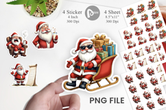 Sarcastic Santa Sticker Product Image 1