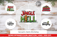 Santa's Workshop Quotes Wind Spinner Product Image 1
