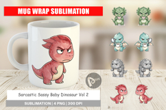 Sassy Baby Dinosaur Mug Wrap Product Image 1