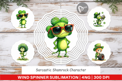 Sarcastic Shamrock Wind Spinner Product Image 1
