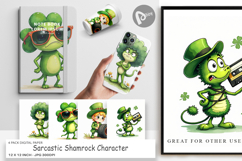Sarcastic Shamrock Digital Paper Product Image 1