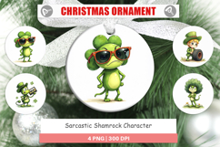 Sarcastic Shamrock Ornament Product Image 1