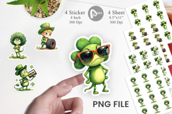 Sarcastic Shamrock Sticker Product Image 1