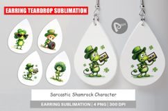 Sarcastic Shamrock Earring Product Image 1