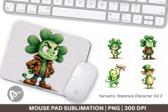 Sarcastic Shamrock Mouse Pad Product Image 1