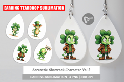 Sarcastic Shamrock Earring Product Image 1