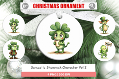 Sarcastic Shamrock Ornament Product Image 1