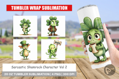 Sarcastic Shamrock Tumbler Product Image 1
