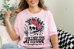 Sarcastic PNG, I Don't Need Your Attitude PNG, Funny Adult Product Image 6